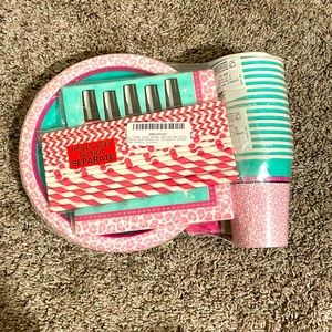 Spa birthday party decoration set not used